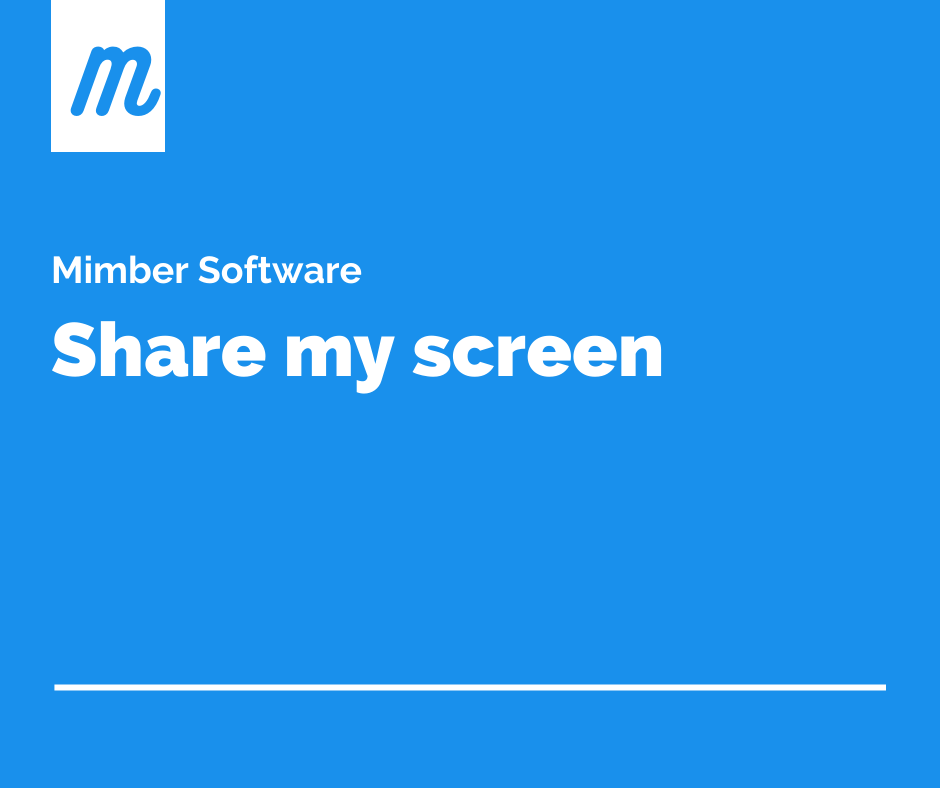 Share my screen