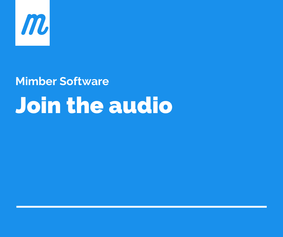 Join the audio